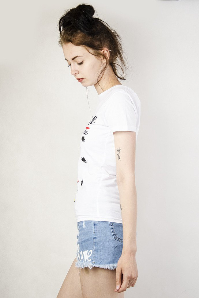 Biała bluzka Minnie Mouse