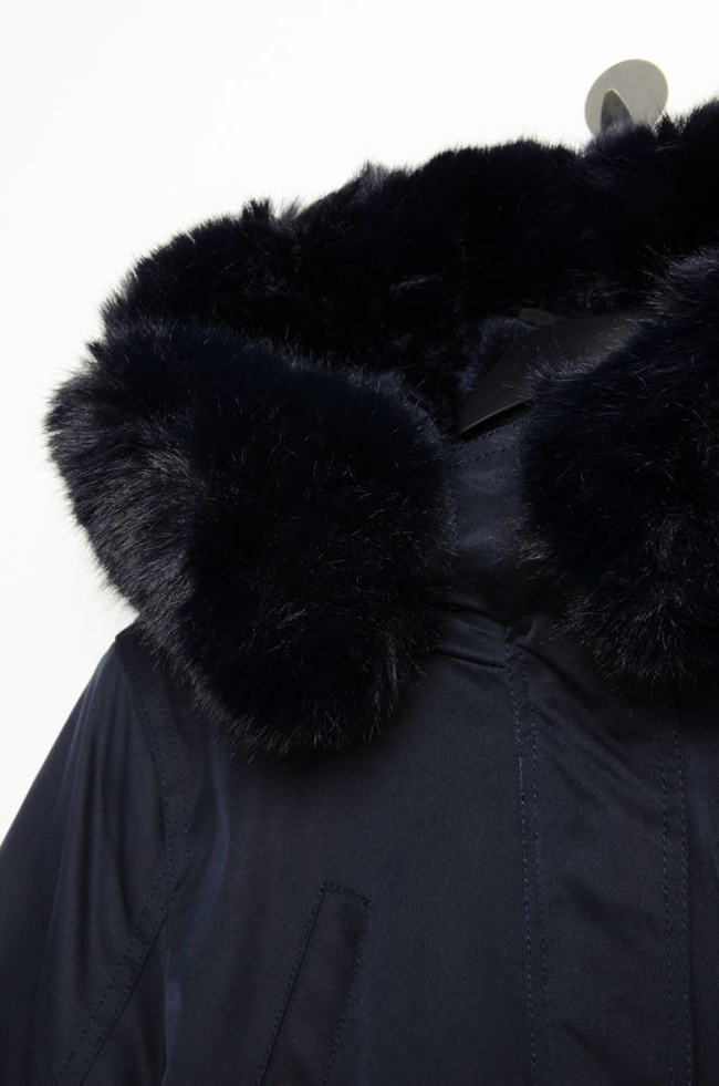 GRANATOWA KURTKA PARKA ZIMOWA