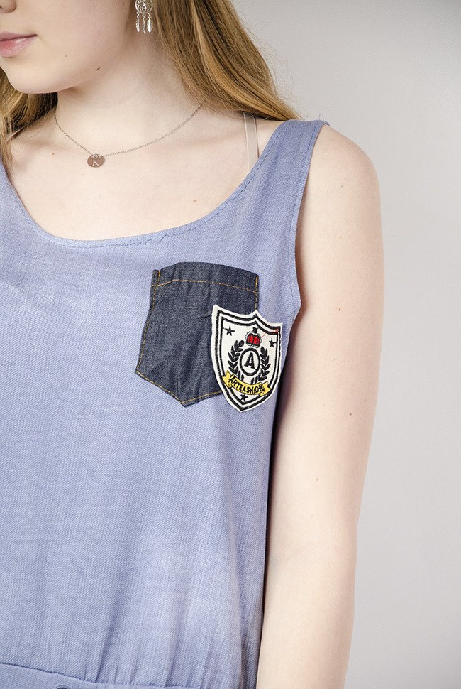 Kombinezon dekatyzowany z naszywką