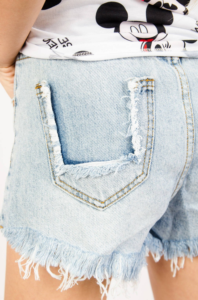 SZORTY JEANSOWE Z WYSOKIM STANEM