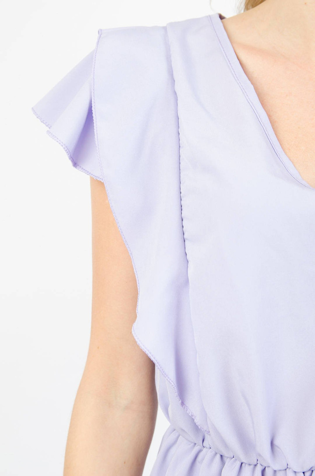 FIOLETOWA SUKIENKA BUTTERFLY Z FALBANAMI