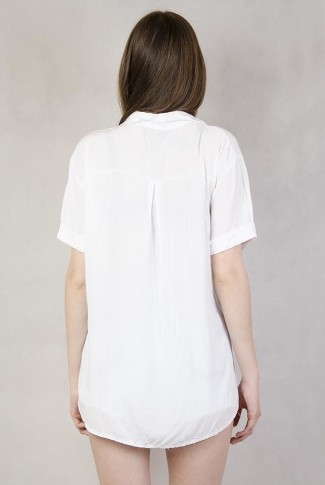 Koszula na krótki rękaw biała