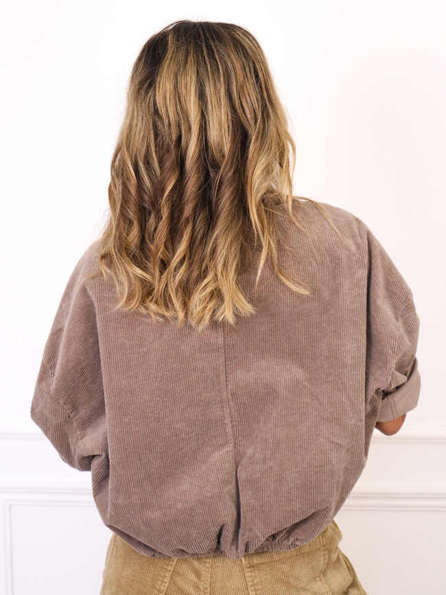 KURTKA SZTRUKSOWA ZAPINANA NA GUZIKI- FANGO