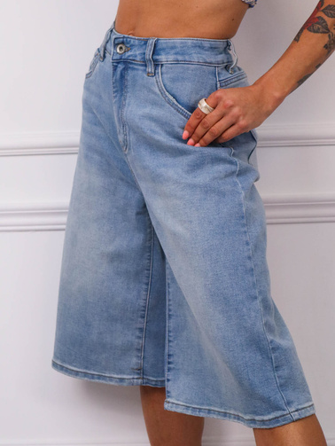 SZORTY JEANSOWE BERMUDY Z WYSOKIM STANEM