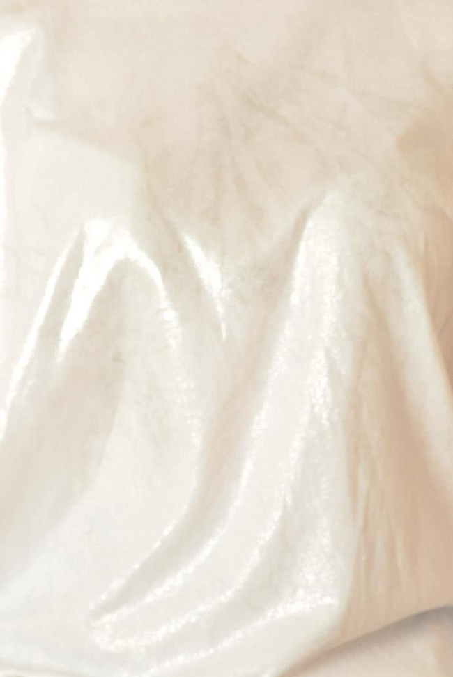 BIAŁA BLUZKA Z DŁUGIM RĘKAWEM WIĄZANA Z BOKU, FRONT SREBRNY