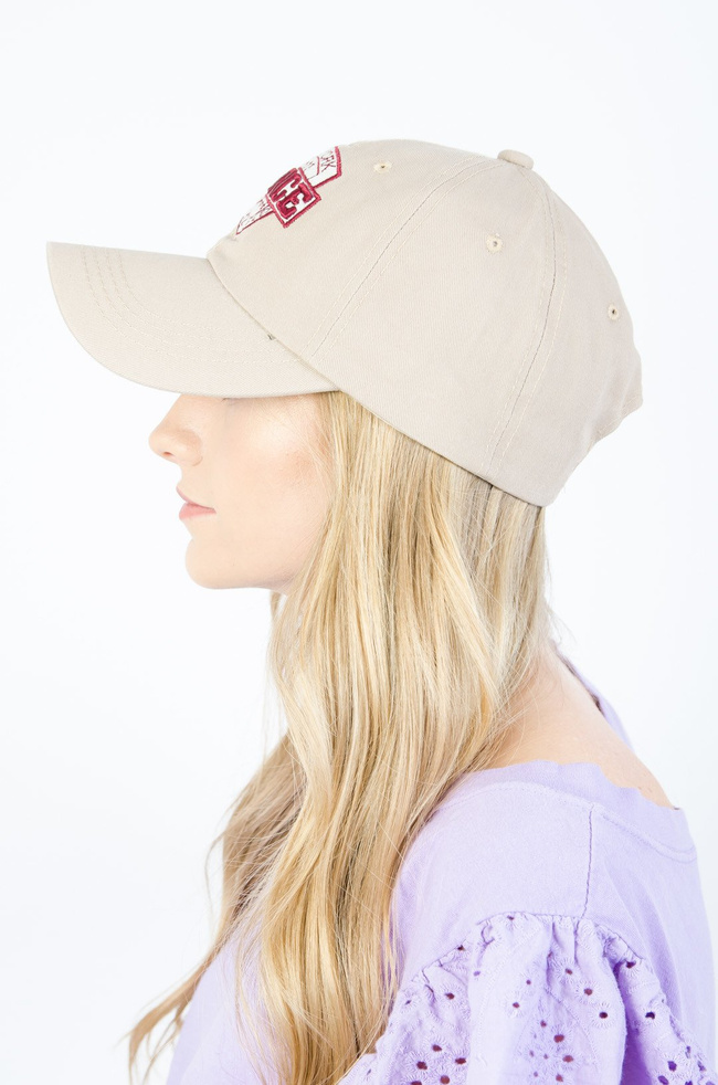 BEŻOWA CZAPKA Z DASZKIEM "FORCE"