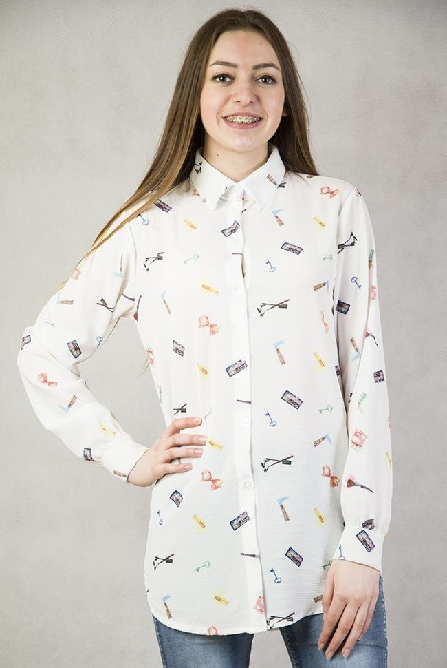 Koszula w kolorze ekri