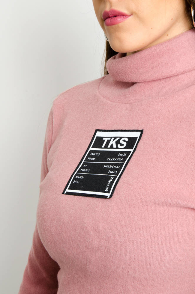 RÓŻOWY GOLF Z NASZYWKĄ