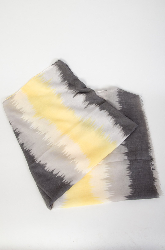 Żółto-szary szal