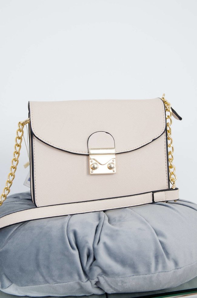 BEŻOWA TOREBKA TYPU KUFEREK