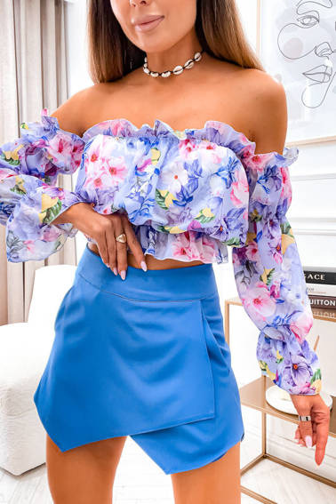 SPÓDNICO-SPODENKI ASYMETRYCZNE- NIEBIESKA