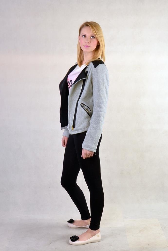 Kurtka przejściowa typu biker