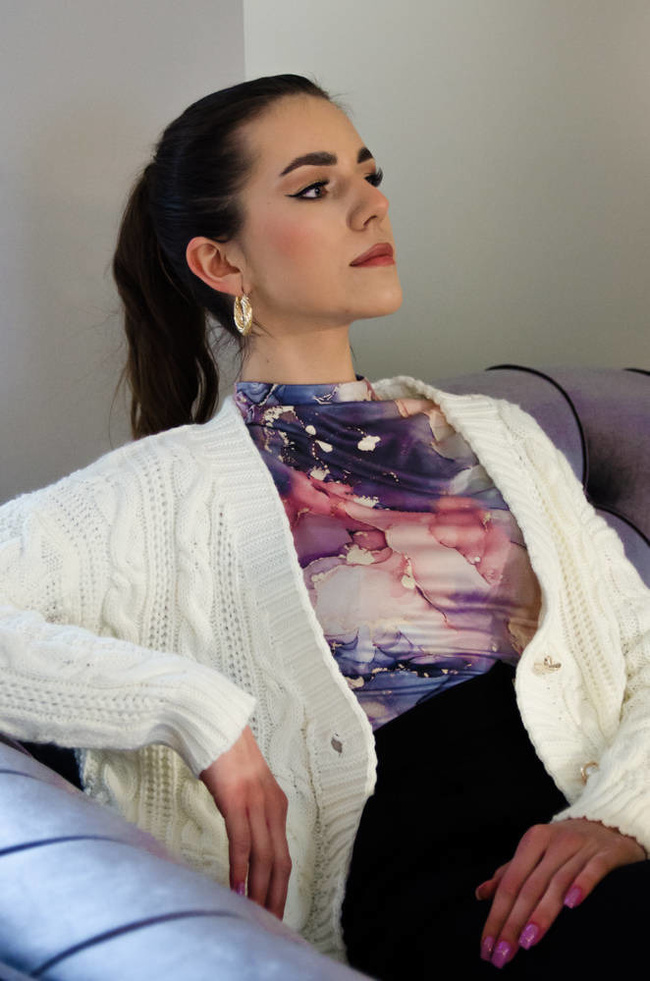 RÓŻOWO-NIEBIESKIE MARMURKOWE BODY