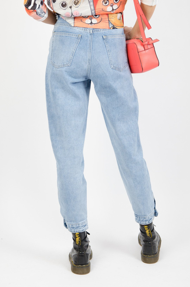 SPODNIE TYPU BALLOON JEANS Z WYSOKIM STANEM