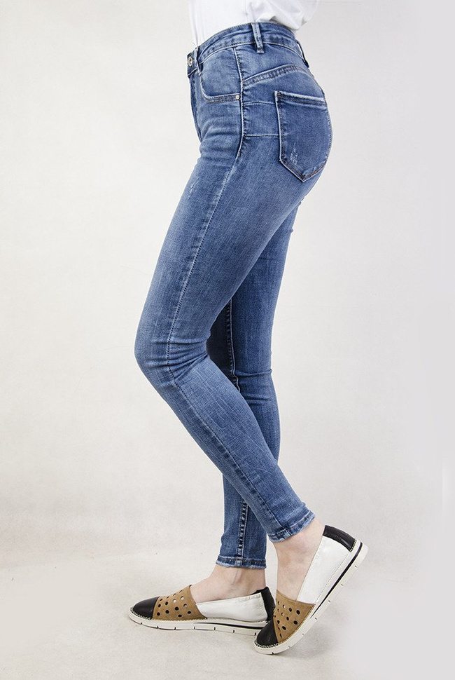 Jasne spodnie typu PUSH-UP