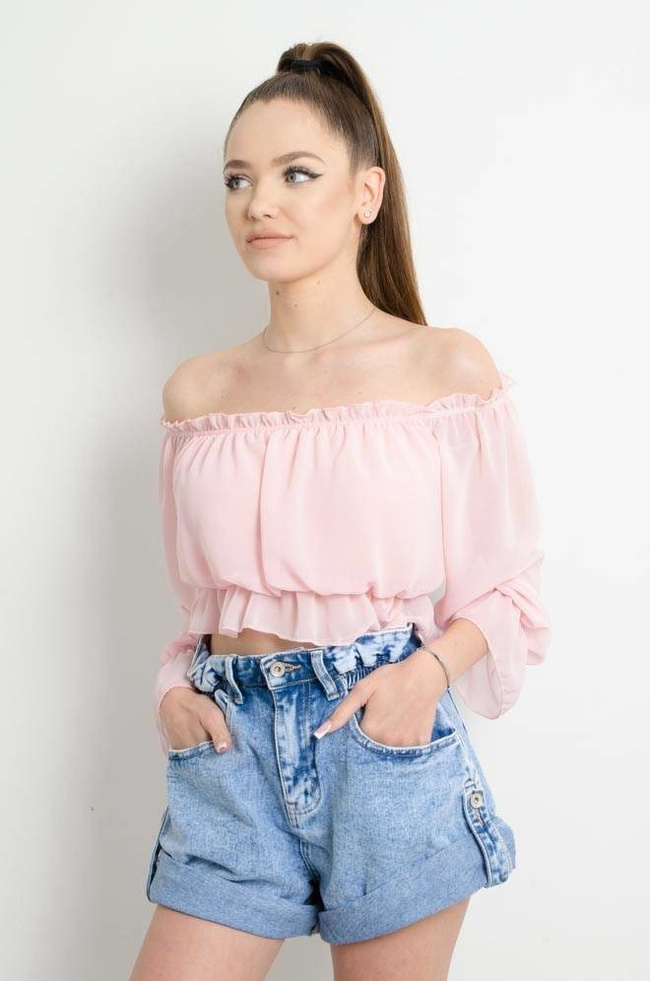 SZORTY JEANSOWE Z GUMĄ - WYSOKI STAN 