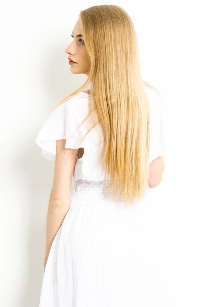 BIAŁA DŁUGA MUŚLINOWA SUKIENKA NA ZAKŁĄDKĘ 