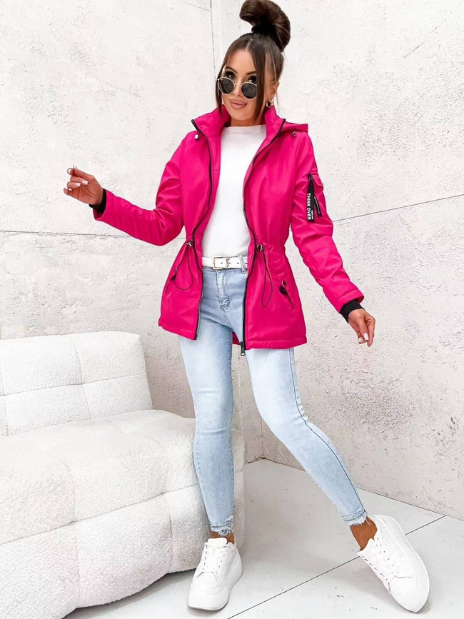 KURTKA PRZERJŚCIOWA PARKA Z KAPTUREM- RÓŻOWA
