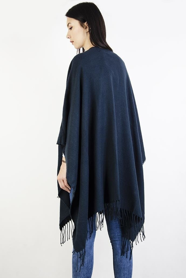 Narzuta typu ponczo, szmaragdowa