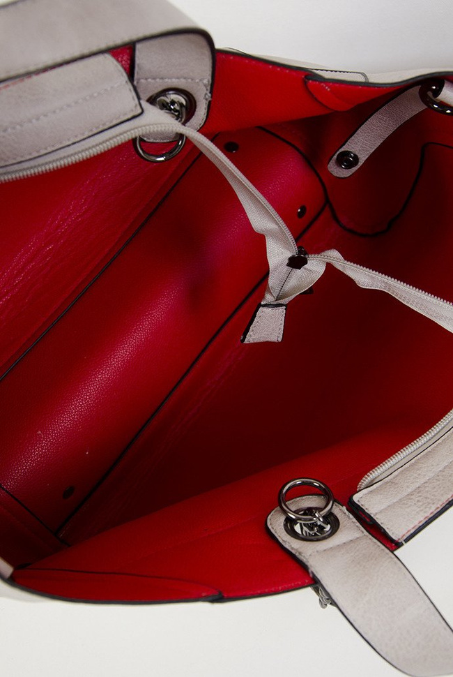 Szara torebka typu shopper 2w1