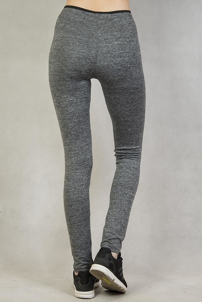 Legginsy fitness szare