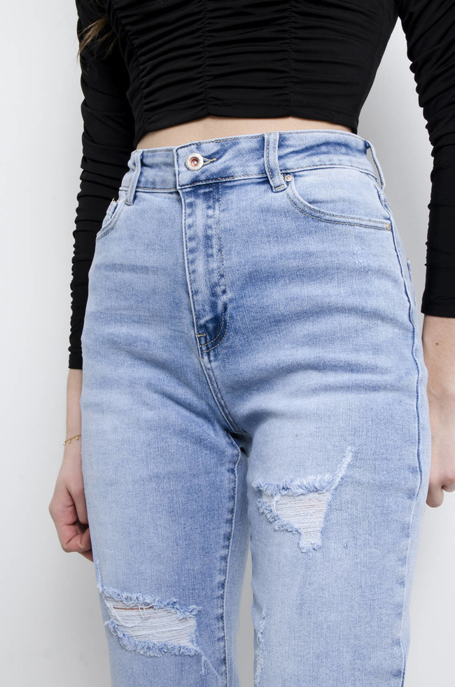 SPODNIE JEANSOWE STRETCH MOM JEANS