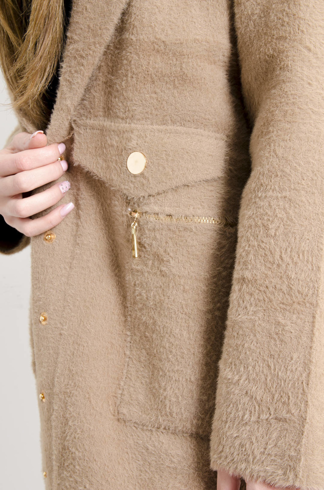 NARZUTA ALPAKA ZE ZŁOTYMI GUZIKAMI