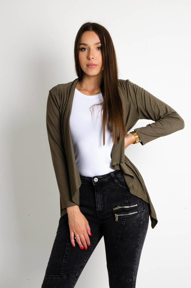 ZIELONA ASYMETRYCZNA NARZUTKA