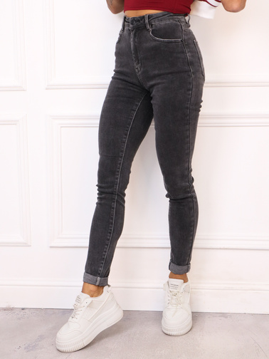 SPODNIE JEANSOWE SKINNY DLA WYSOKICH- SZARE