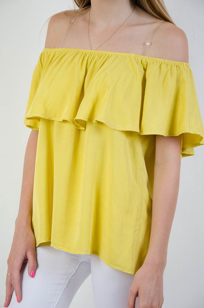 Żółta bluzka hiszpanka