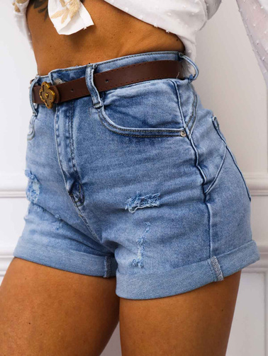 SZORTY JEANSOWE Z PRZETARCIAMI+ PASEK