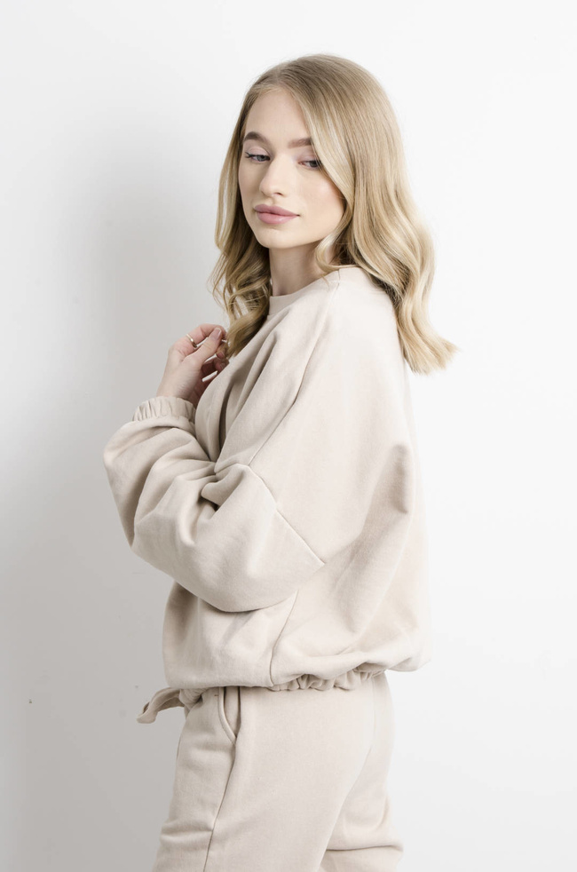 KOMPLET DRESOWY BAWEŁNIANY W KOLORZE BEŻOWYM