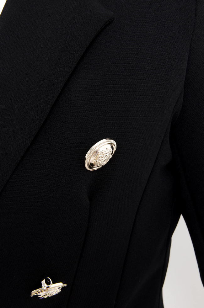 MARYNARKA Z GUZIKAMI W KOLORZE CZARNYM