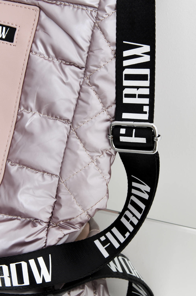 TORBA MATERIAŁOWA PIKOWANA RÓŻOWA- SHOPPER