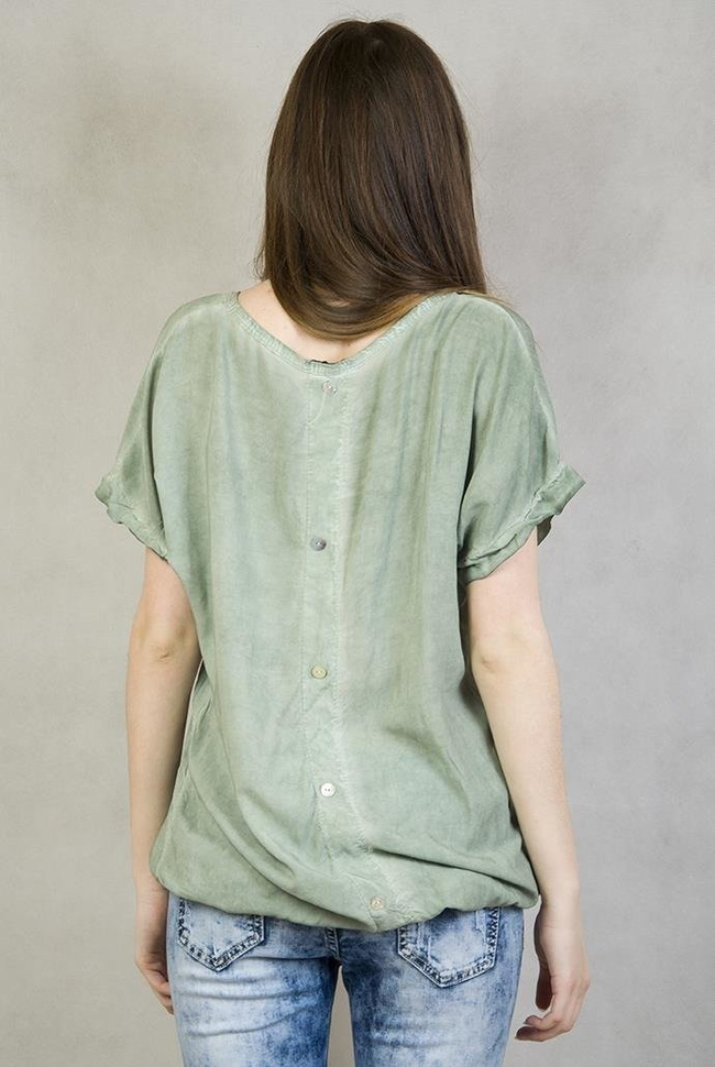 Zielona bluzka z cekinami