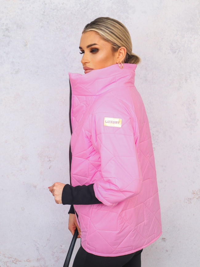 KURTKA PIKOWANA OVERSIZE- RÓŻOWA