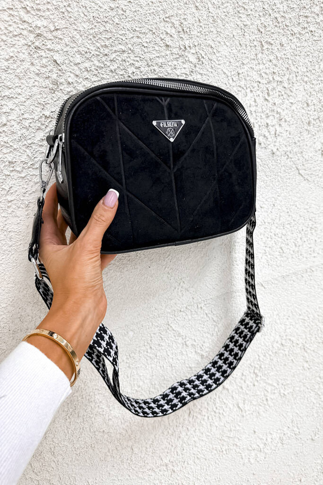 TOREBKA KUFEREK WELUROWA- CZARNA