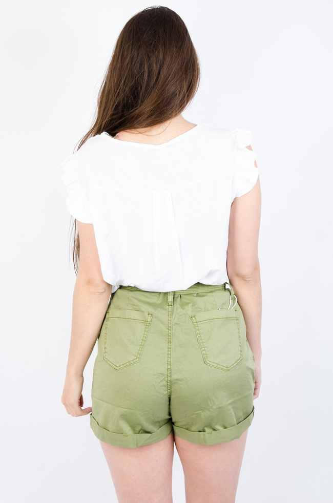 BIAŁA BLUZKA Z AŻUROWYMI WSTAWKAMI