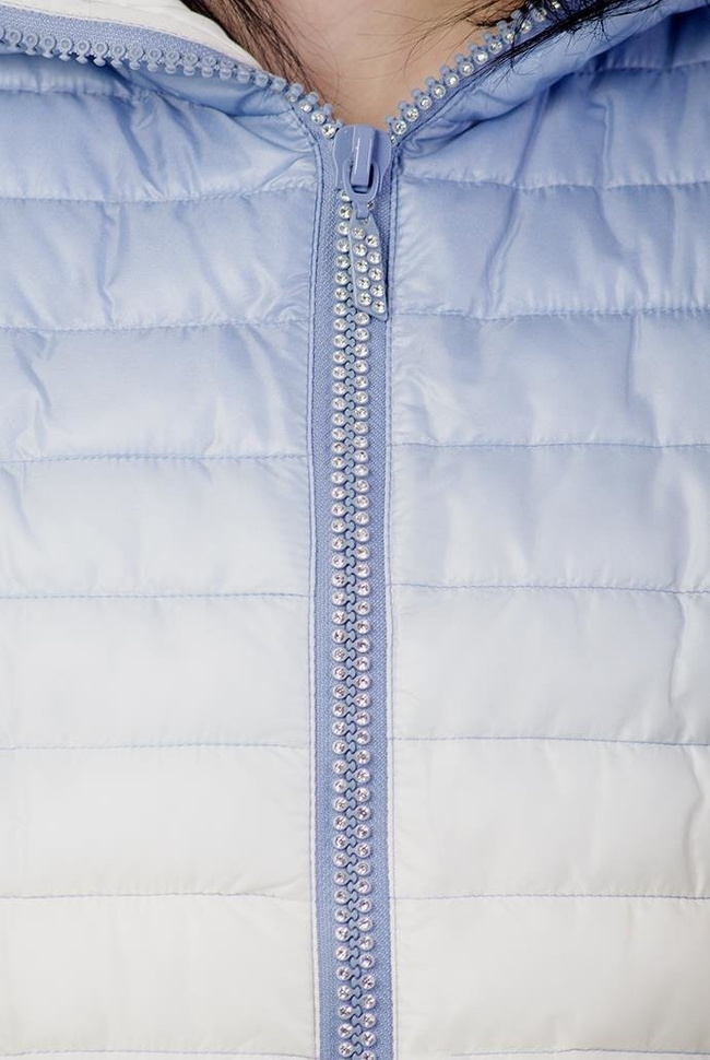 Kurtka cieniowana, ze zdobionym zamkiem