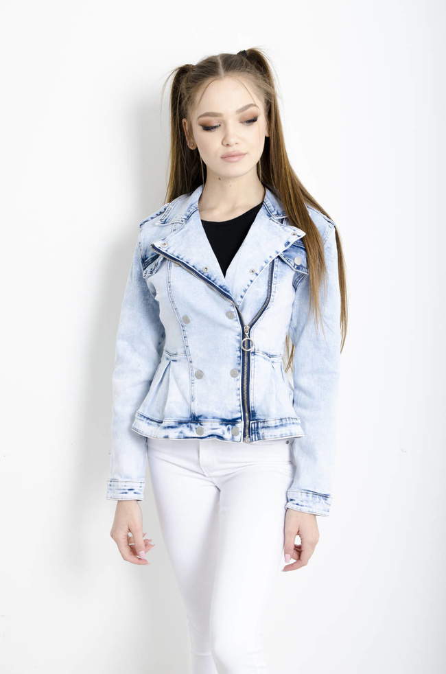 KURTKA JEANSOWA Z BASKINKĄ