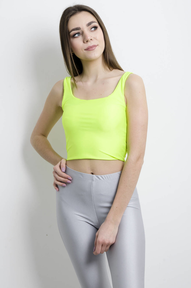 TOP ZIELONY NA RAMIĄCZKACH  