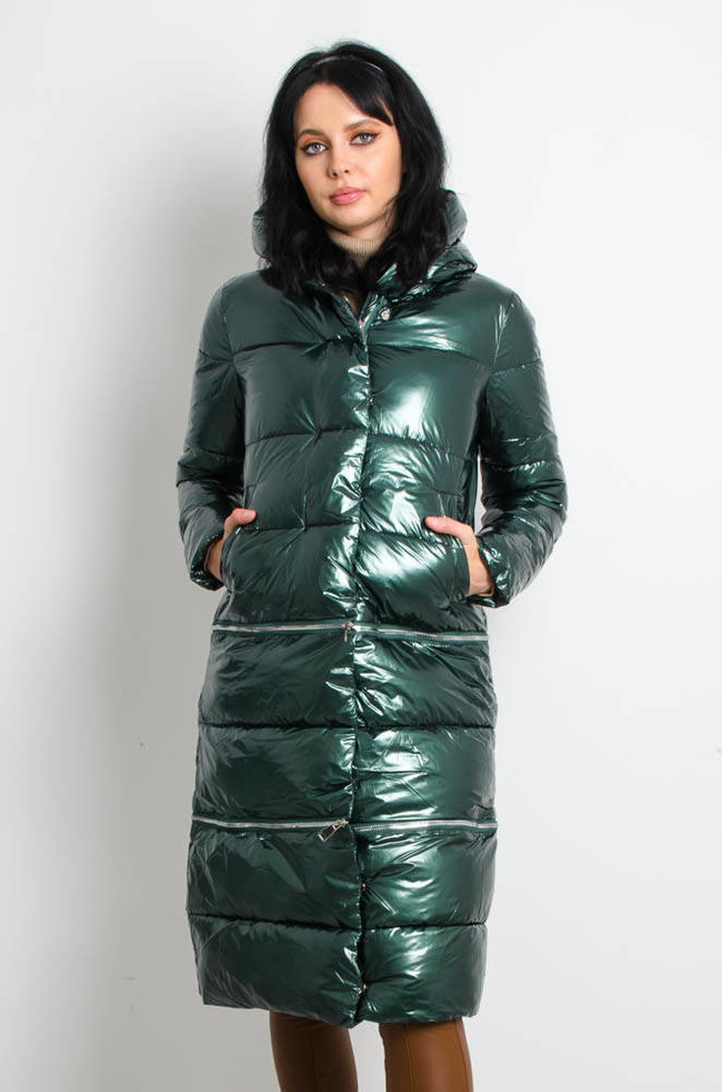 ZIELONA KURTKA WINYLOWA 3W1