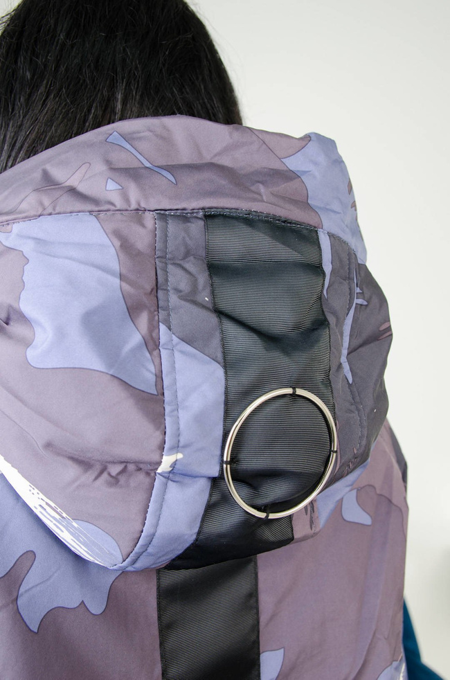 KURTKA PARKA NIEBIESKA  MORO