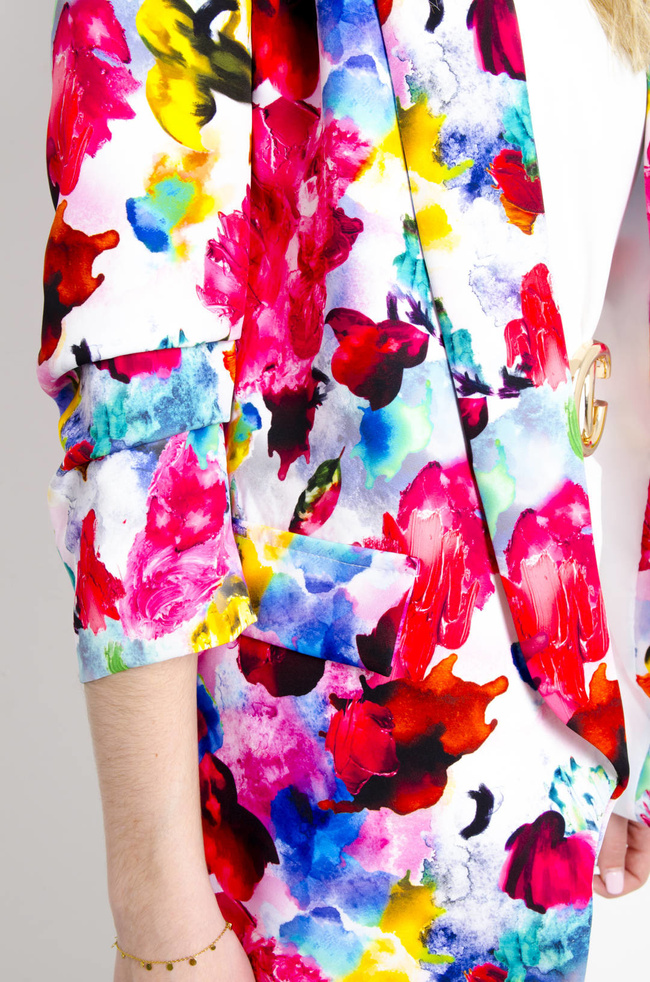 MARYNARKA W KOLOROWE KWIATY 