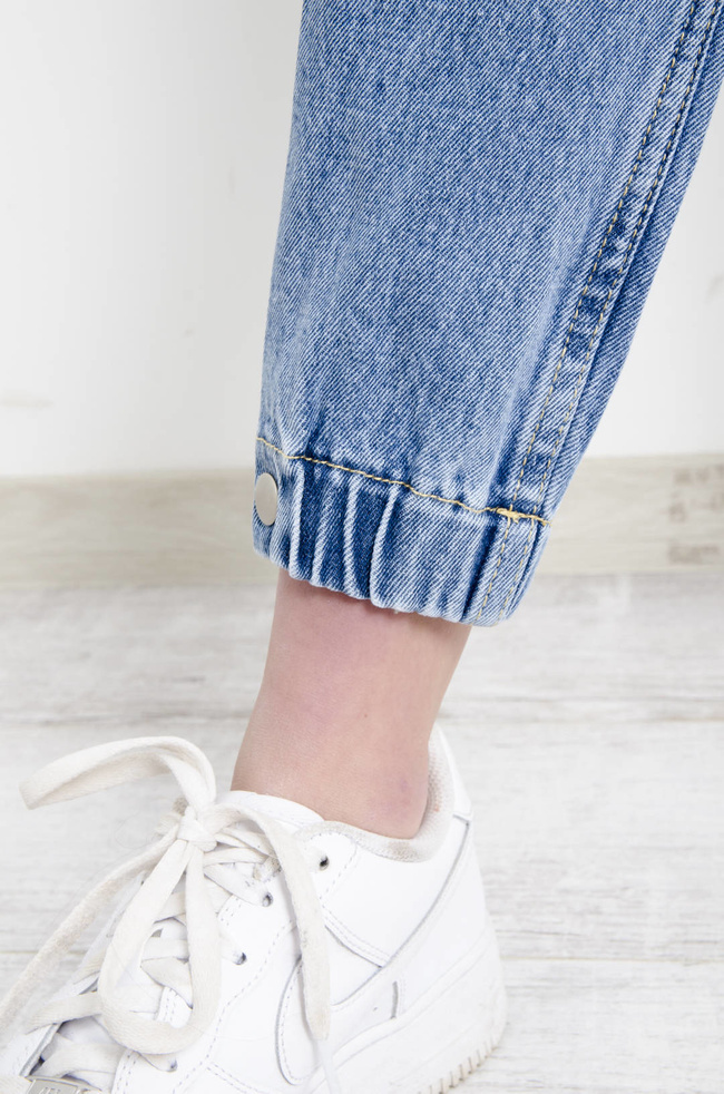 JASNE SPODNIE JEANSOWE BALLOON