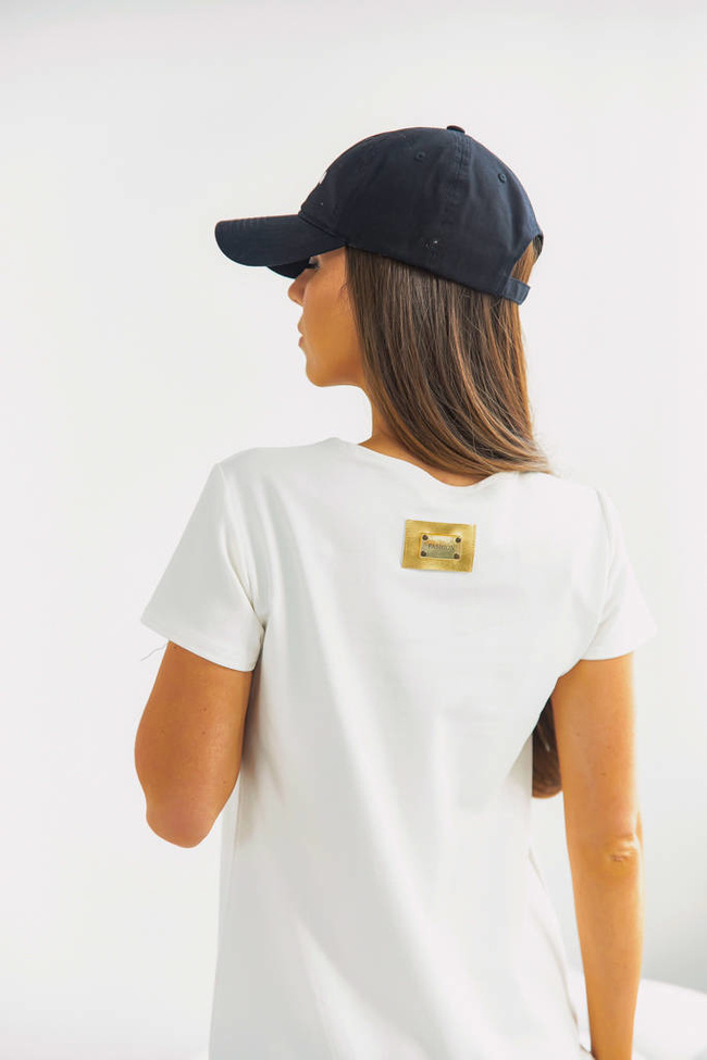 BAWEŁNIANA SUKIENKA Z FALBANĄ- BIAŁA