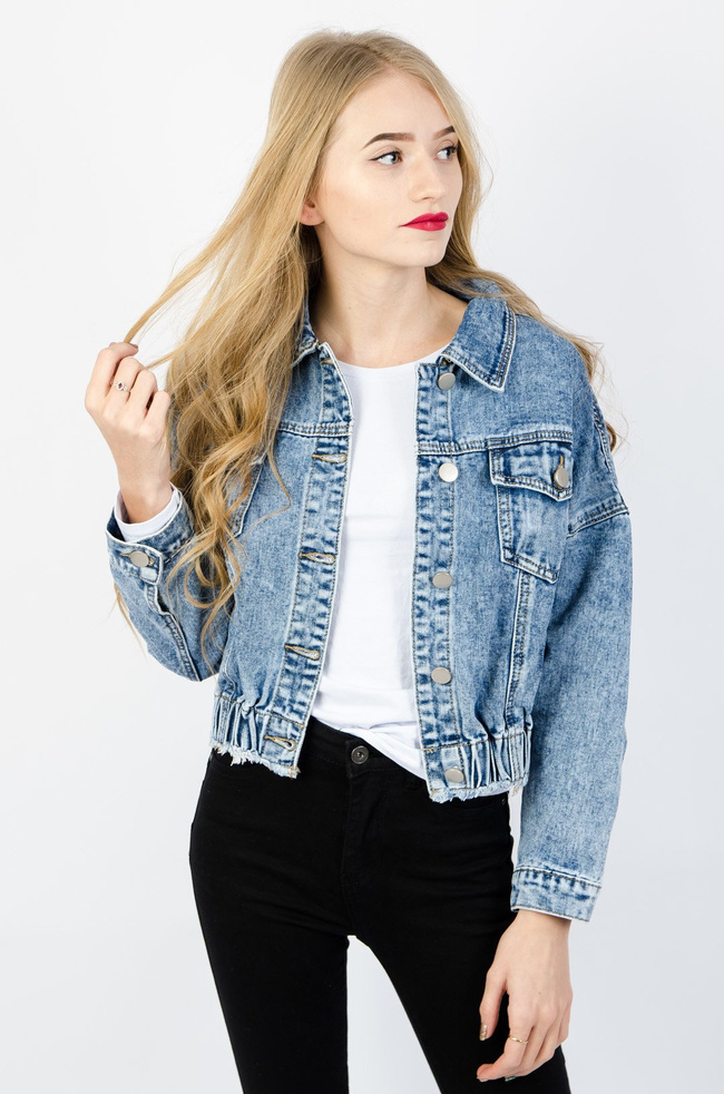 Kurtka jeansowa bomberka