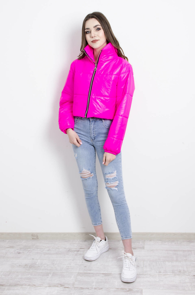 KURTKA PIKOWANA PRZEJŚCIOWA RÓŻOWA