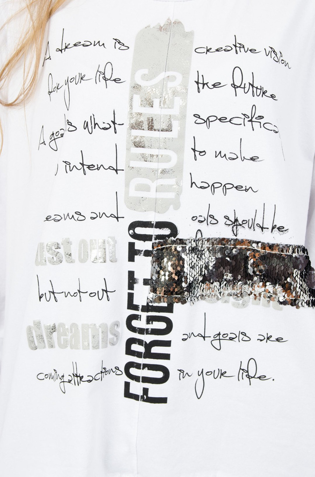 Biała bluzka oversize