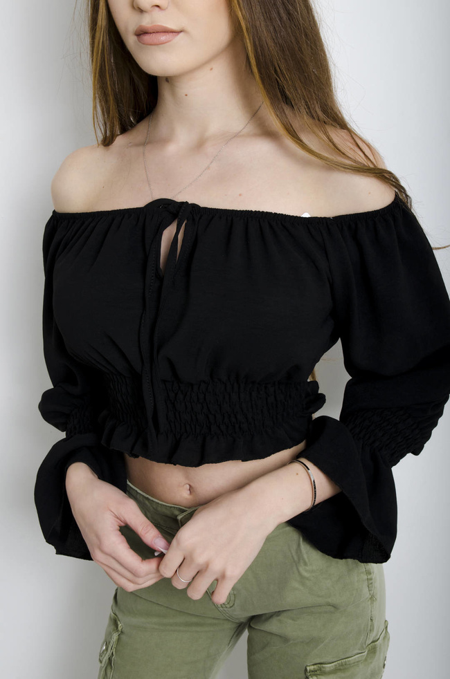 BLUZKA HISZPANKA CZARNA